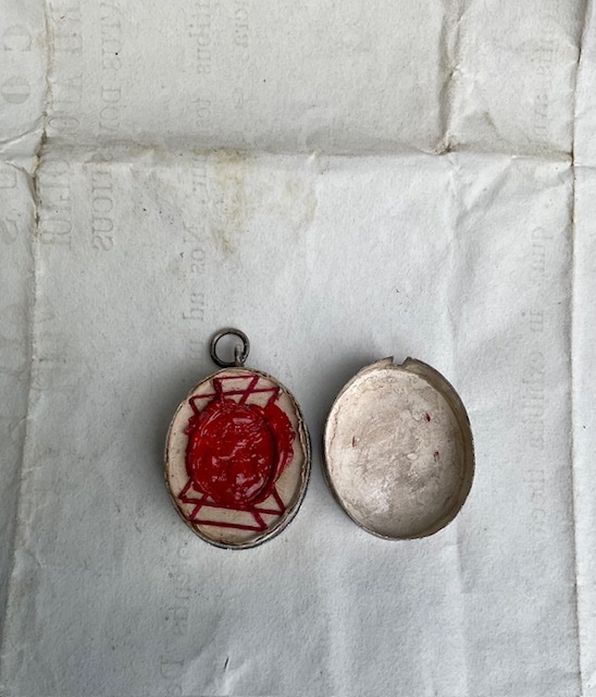 Capsule reliquaire (Theca) de saint Ignace de Loyola avec authentique, Rome, 1878-photo-2