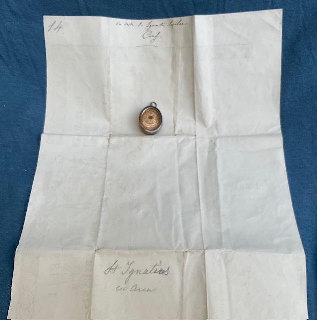 Capsule reliquaire (Theca) de saint Ignace de Loyola avec authentique, Rome, 1878-photo-1