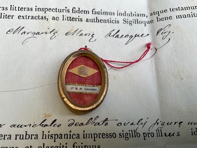 Relic Of Blessed Margaret Mary Alacoque With Authentic, Venice, 1881-photo-3