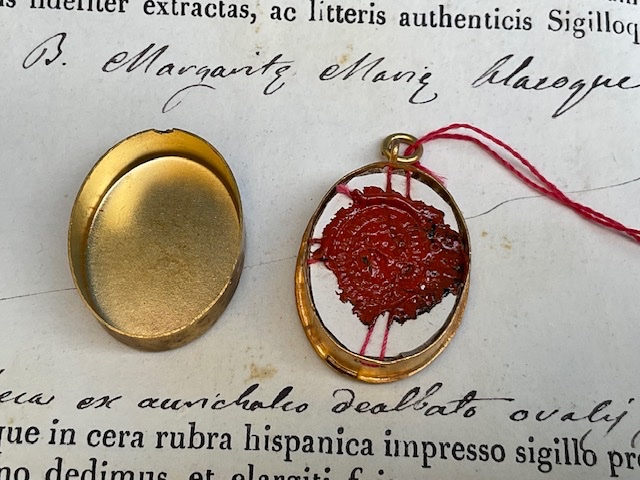 Relic Of Blessed Margaret Mary Alacoque With Authentic, Venice, 1881-photo-4