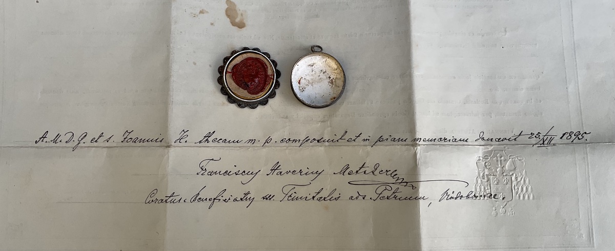 Relic Of Saint John Of The Cross With Authentic, Vienna, 1895-photo-2