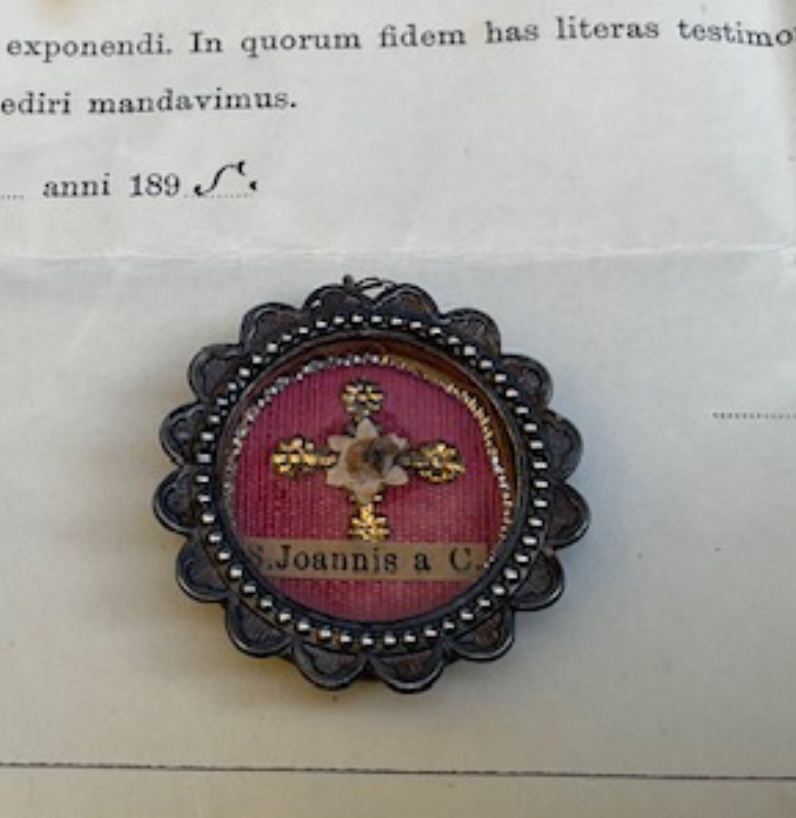 Relic Of Saint John Of The Cross With Authentic, Vienna, 1895