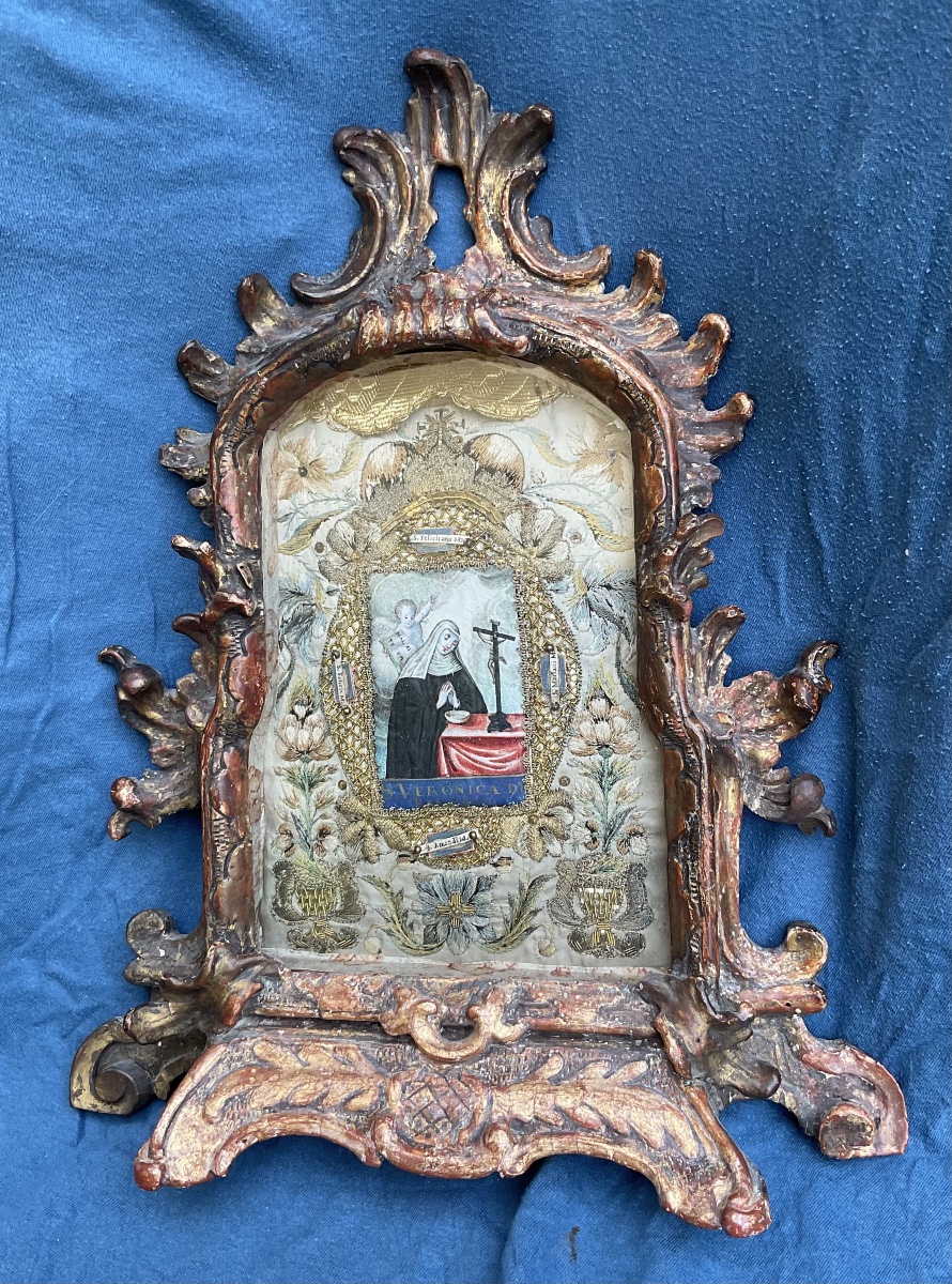 Cadre Reliquaire de Sainte Véronique et du Voile du Christ, Tyrol, XVIIIe siècle