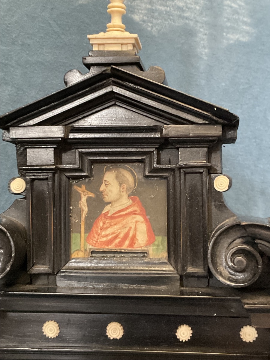 Tabernacle—reliquary Of Saint Charles Borromeo With The Coronation Of The Virgin, 18th-century Italy-photo-2