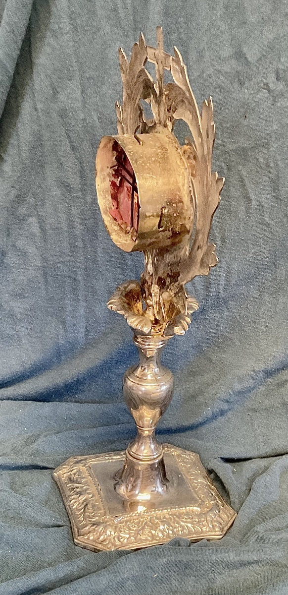 Monstrance - Reliquary (“ex Ossibus”) In Silver, France (southwest), Late 18th Century -photo-2
