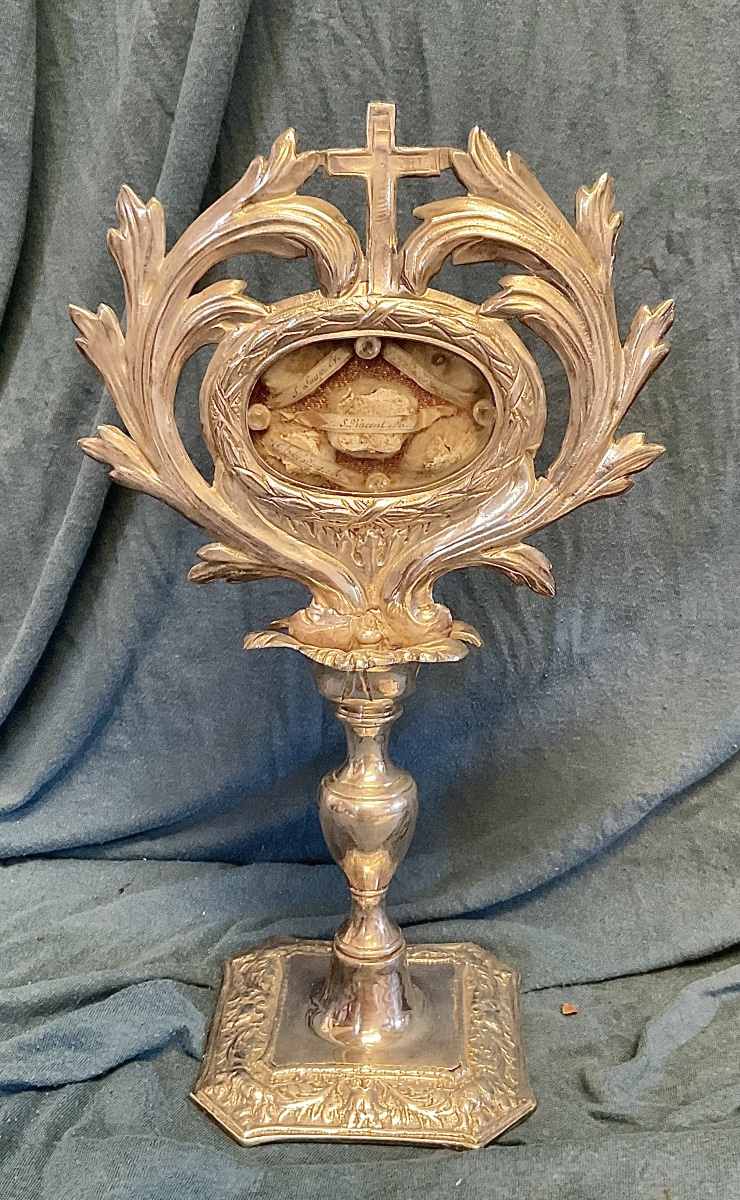 Monstrance - Reliquary (“ex Ossibus”) In Silver, France (southwest), Late 18th Century 