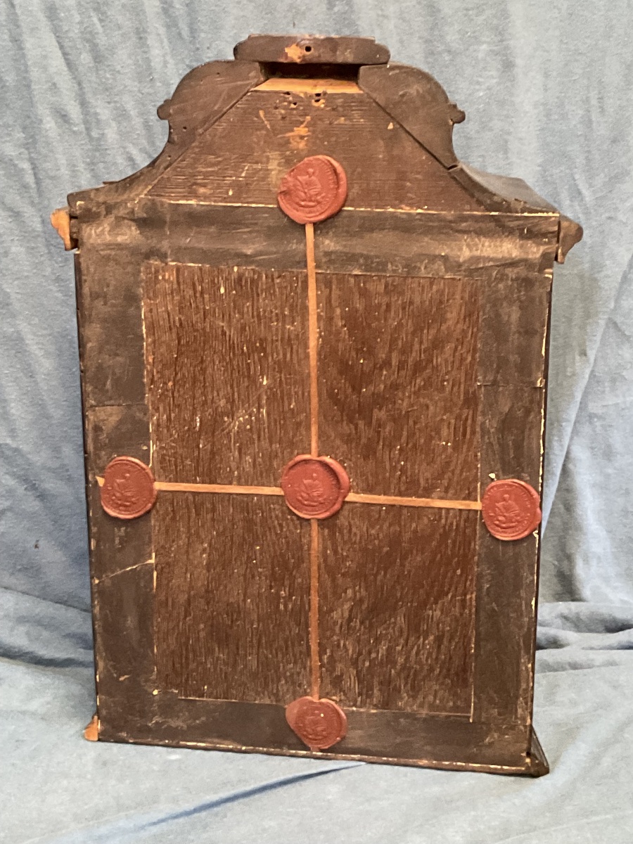 Chasse - Blackened Wood Reliquary, Formerly Containing The Bones Of St. Valeri And St. Exuperantius, Tyrol, 8th Century-photo-1