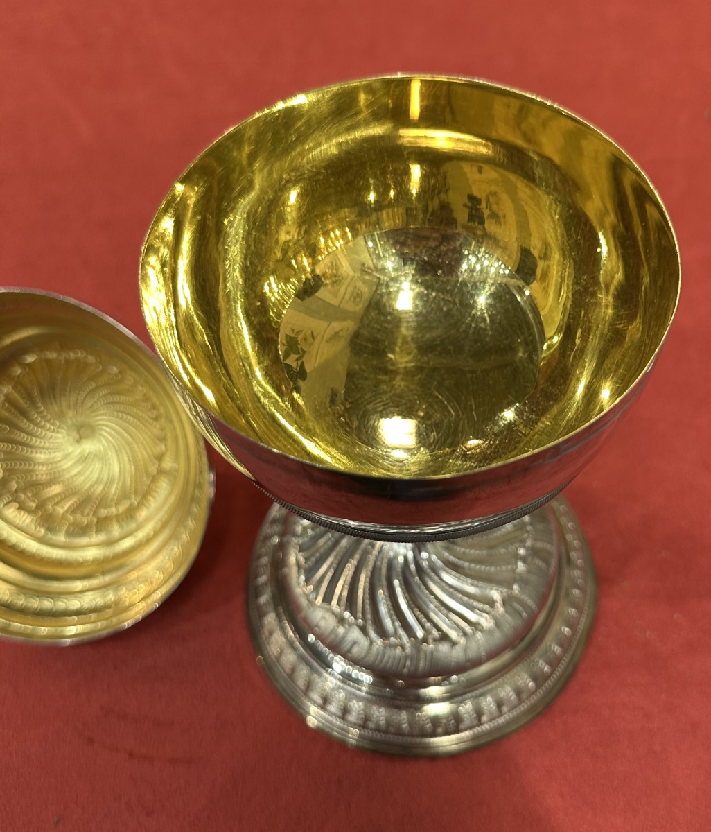 Commemorative (silver) Ciborium Of Baroness Maria Fussini, Italy (rome?), Early 19th Century-photo-4
