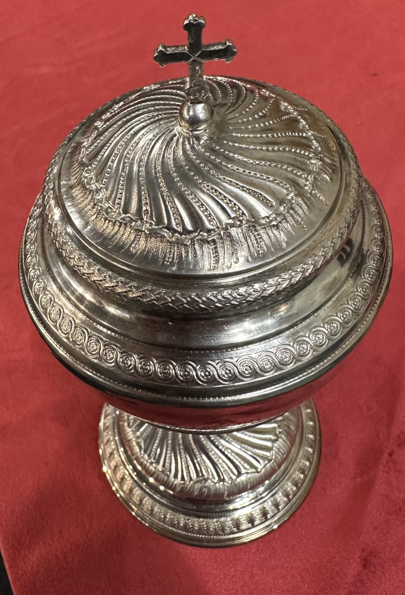 Commemorative (silver) Ciborium Of Baroness Maria Fussini, Italy (rome?), Early 19th Century