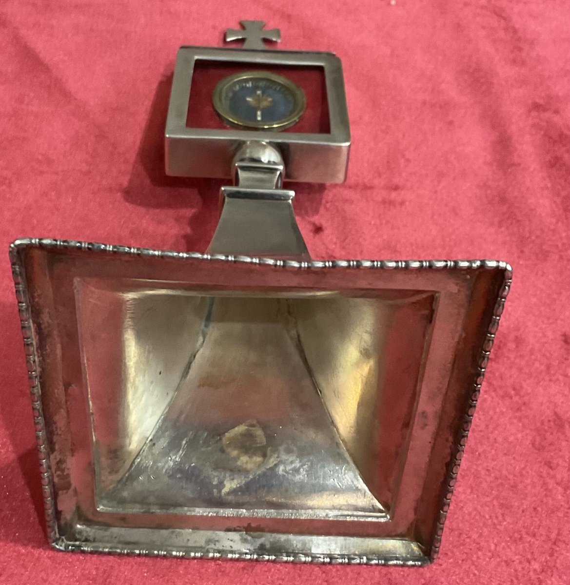 Silver Monstrance And Reliquary Housing A Relic Of The Holy Cross, Austria, 19th Century -photo-2