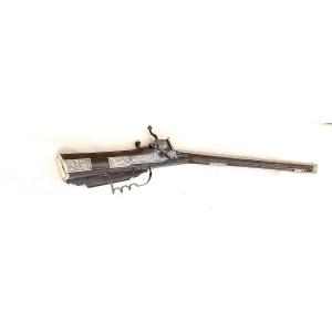 Wheel-action Arquebus (hunting Rifle): “georg Draußmiller” Munich, Late 17th Century