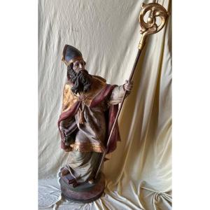 Saint Urbain de Langres, Bois Sculpté et Polychromé début du XXe siècle