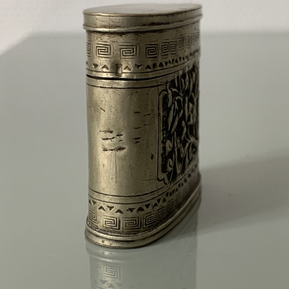 Silver Alloy Opium Box-photo-3