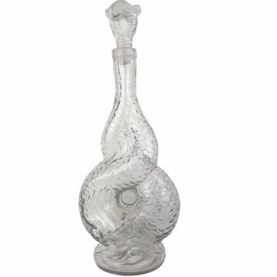 Carafe Aux Dauphins Verre Soufflé 