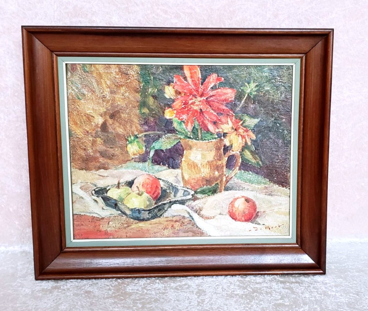 Nature morte fleurs et fruits - Léopold De Moor 1876 - 1966