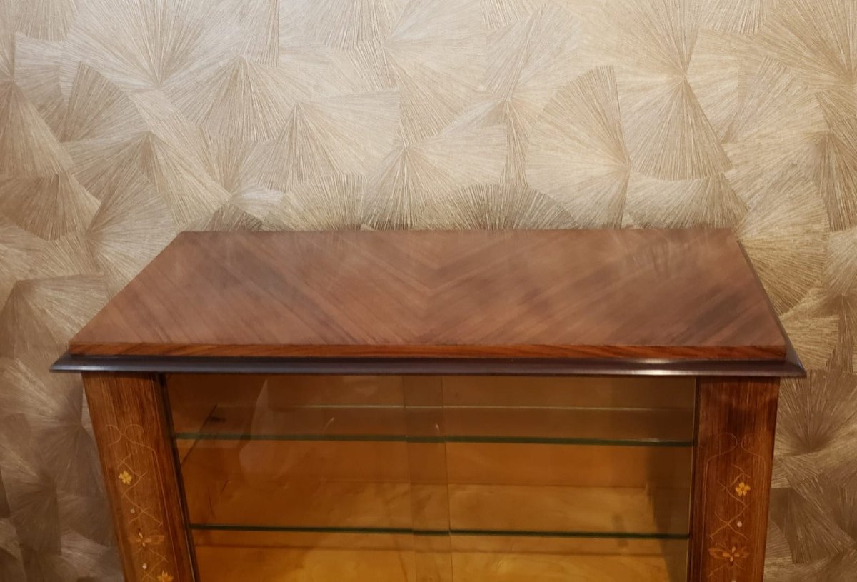 1940/50 Veneered Wood Silver Cabinet-photo-3