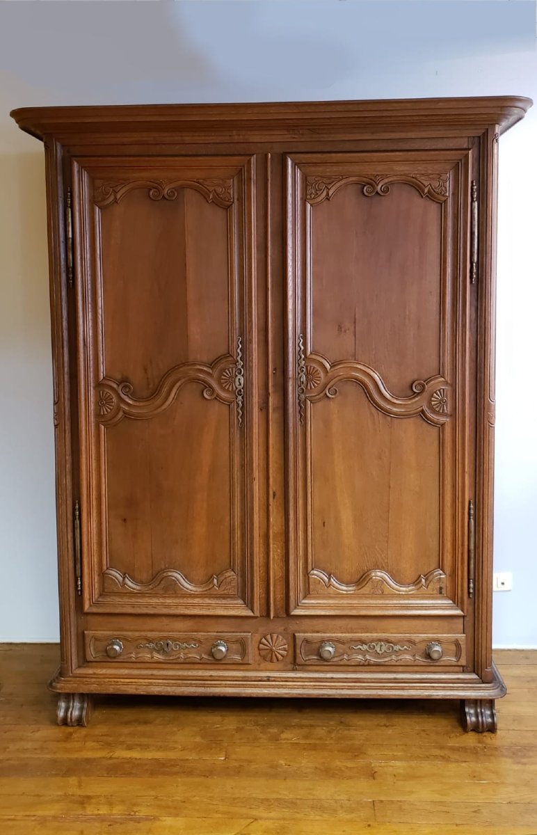 Armoire Lorraine en chêne -photo-4