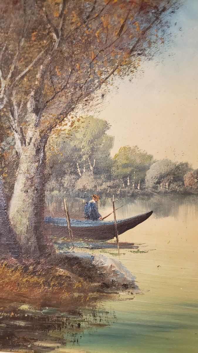 Tableau d'Albert Muret (Morges1874- Pully 1955) - Peintre suisse.-photo-4