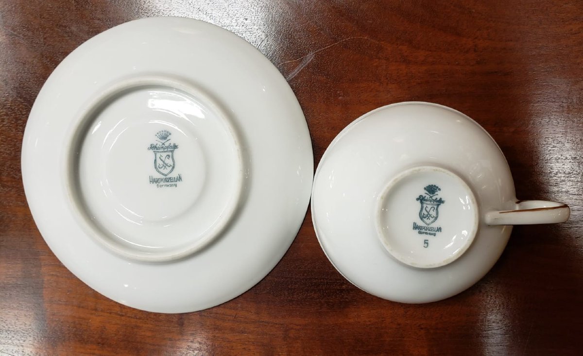 Service à café en porcelaine Hartporzellan Germany Rheinpfalz-photo-5