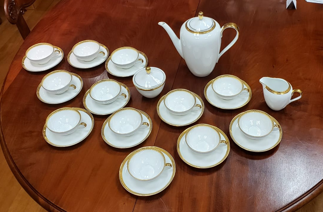 Service à café en porcelaine Hartporzellan Germany Rheinpfalz