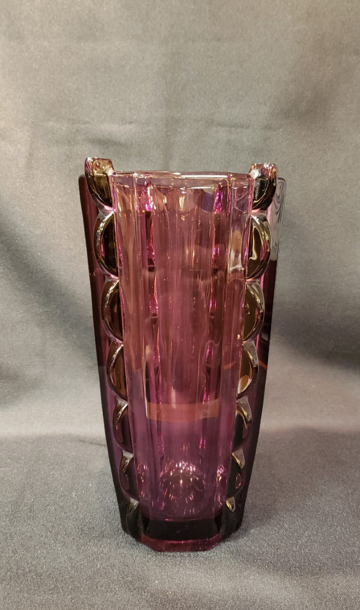 Art Deco Crystal Vase - Rudolf Schröter