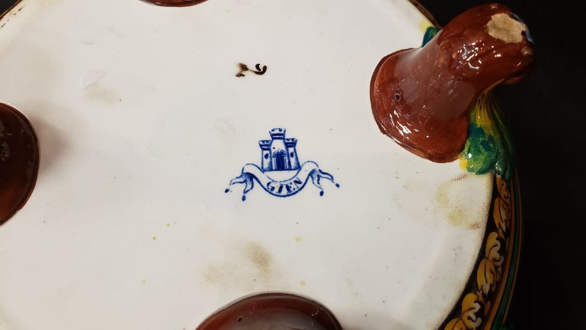 Gien Cachepot With Renaissance Decoration - 19th Century-photo-4