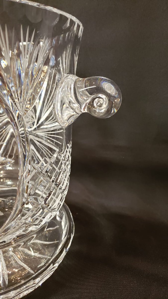Hand-cut Crystal Champagne Bucket-photo-4