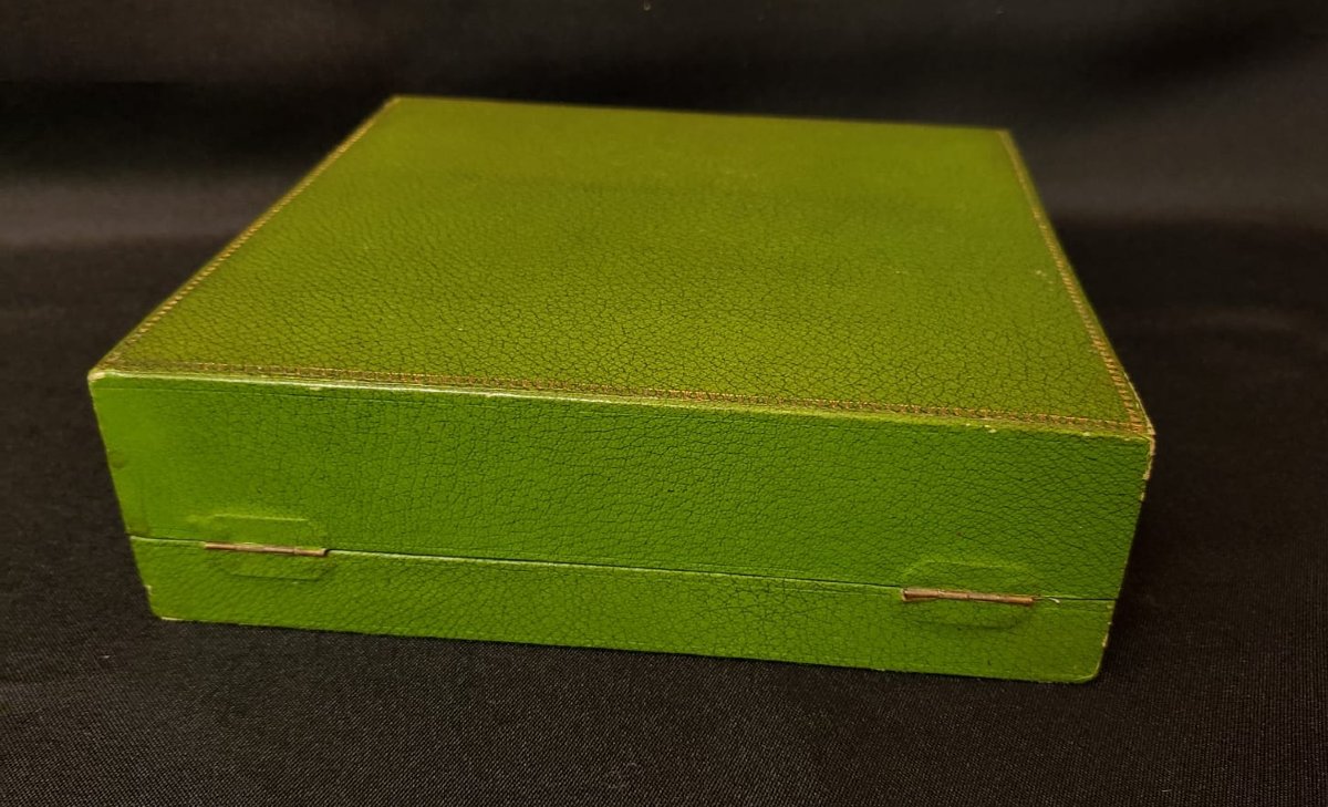 Set Of 4 Louis XV Style Silver Salt Cellars With Minerva Seal And Matching Small Spoons-photo-4