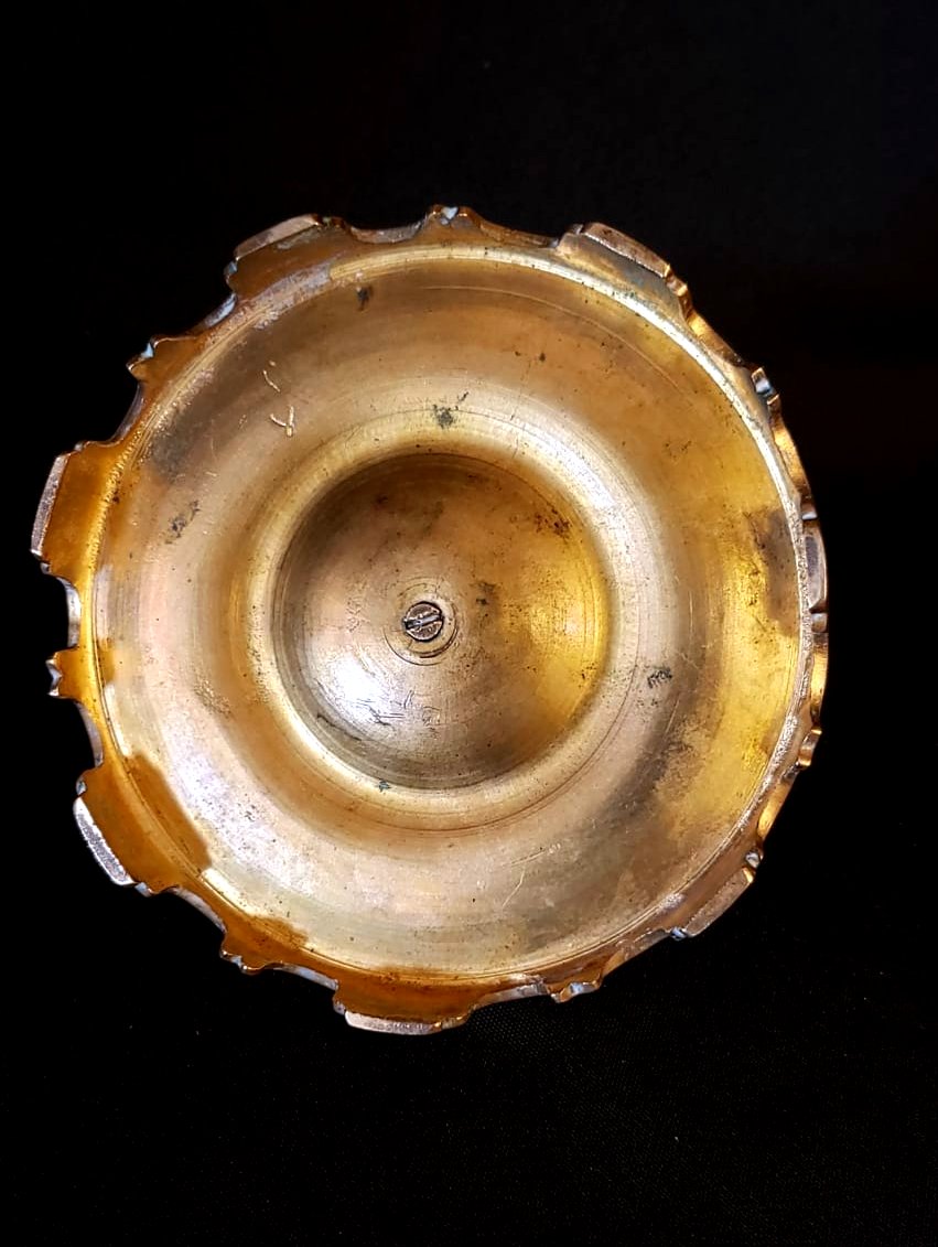 Encrier bronze et émaux champlevés Limoges  fin XIX°-photo-2