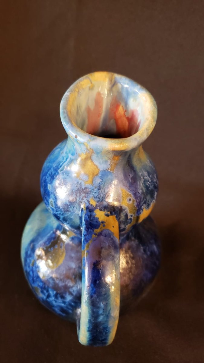 Pierrefonds Glazed Stoneware. Early XX°.-photo-1