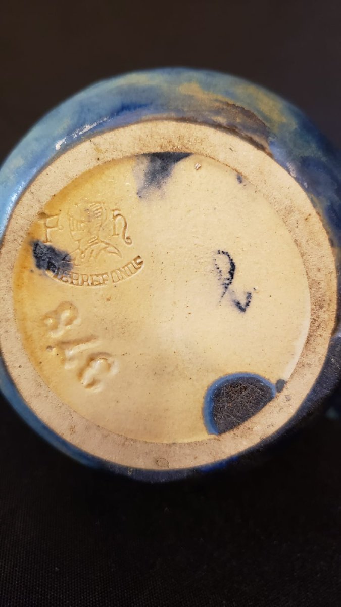 Pierrefonds Glazed Stoneware. Early XX°.-photo-3