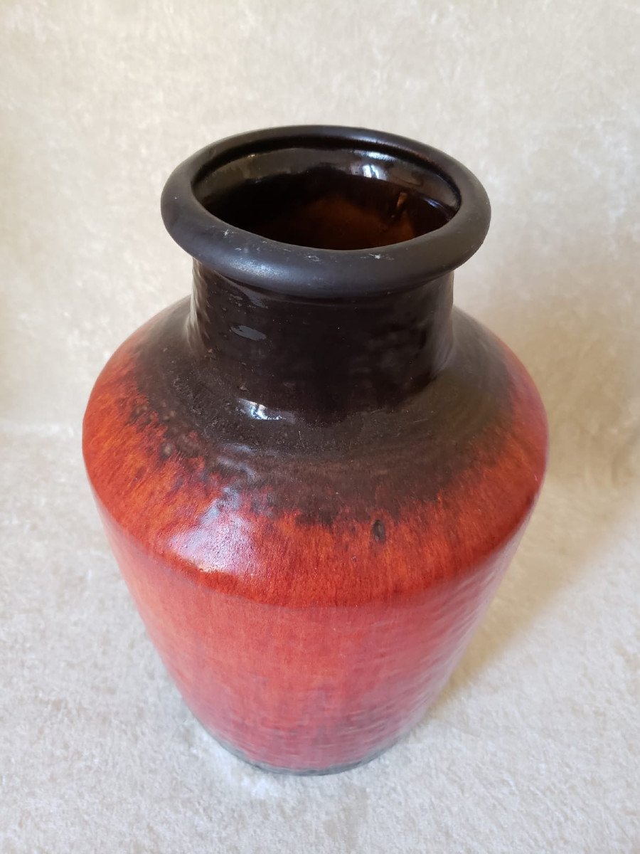 Vase Fat Lava Cartens Tonnieshof West Germany 1950-photo-3