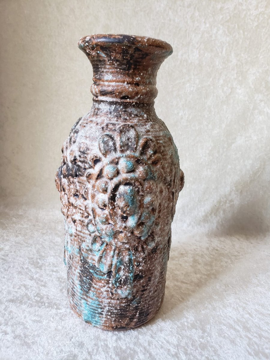 Fat Lava Wabi-sabi Ceramic Vase By Carstens Tönnieshof - Austria 1960.-photo-3