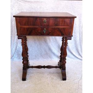 Walnut Work Table Circa 1840