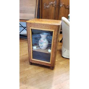 Meuble en acajou et loupe de frêne 1930-1940