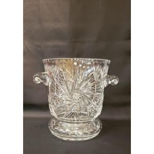 Hand-cut Crystal Champagne Bucket
