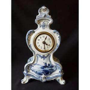 Royal Bonn Clock Anton Mehlem Late 19th Century - Delft Decor