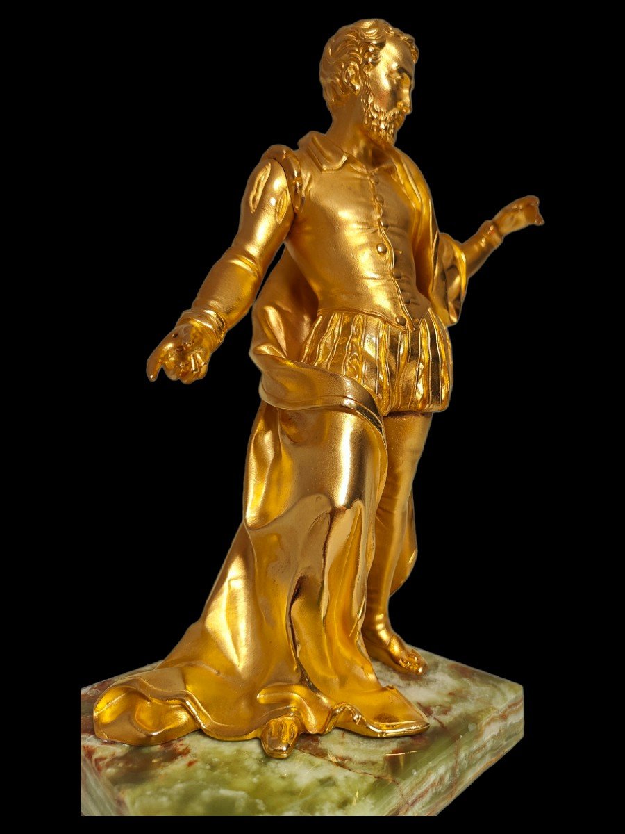 Figure En Bronze Doré Du XIX Siecle-photo-1