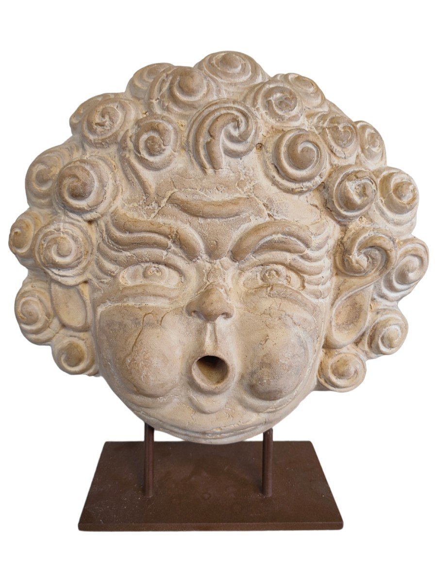 Masqueron De Fontaine In Terracotta-photo-2