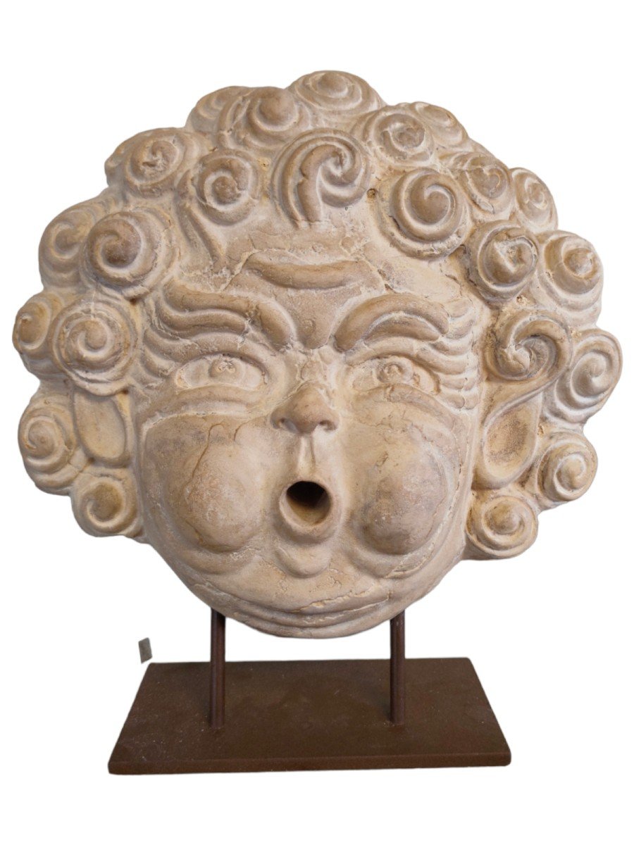 Masqueron De Fontaine In Terracotta