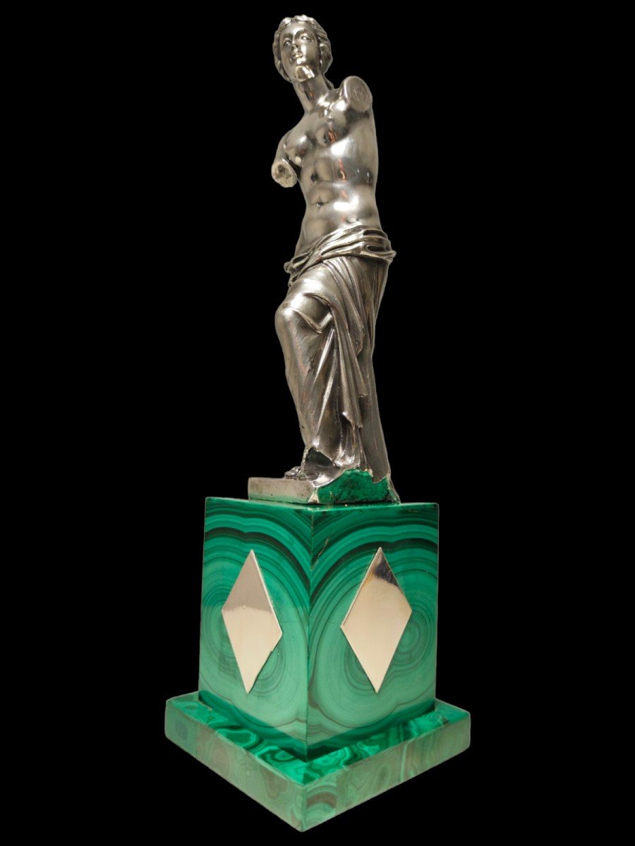 Venus Sculpture In Sterling Silver-photo-5