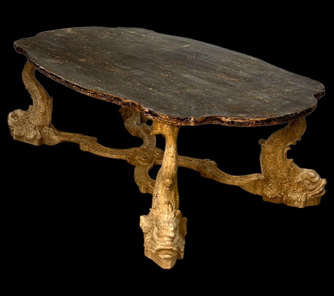 Large Italian-venice Table From The XX Century-photo-2