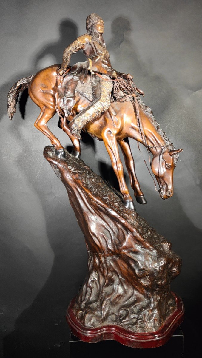Grande Sculpture Par Frederic Remington