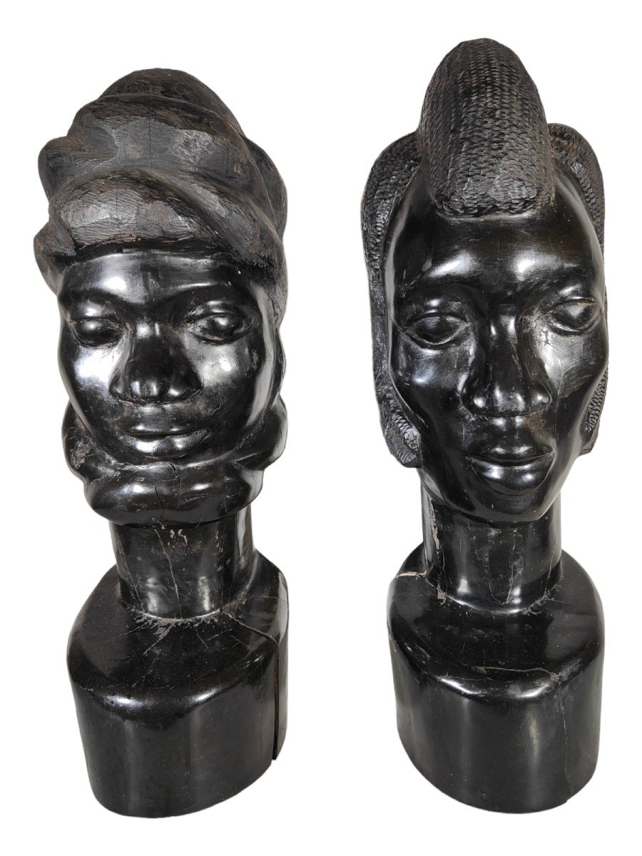 Sculptures Africaines En ébène-photo-3