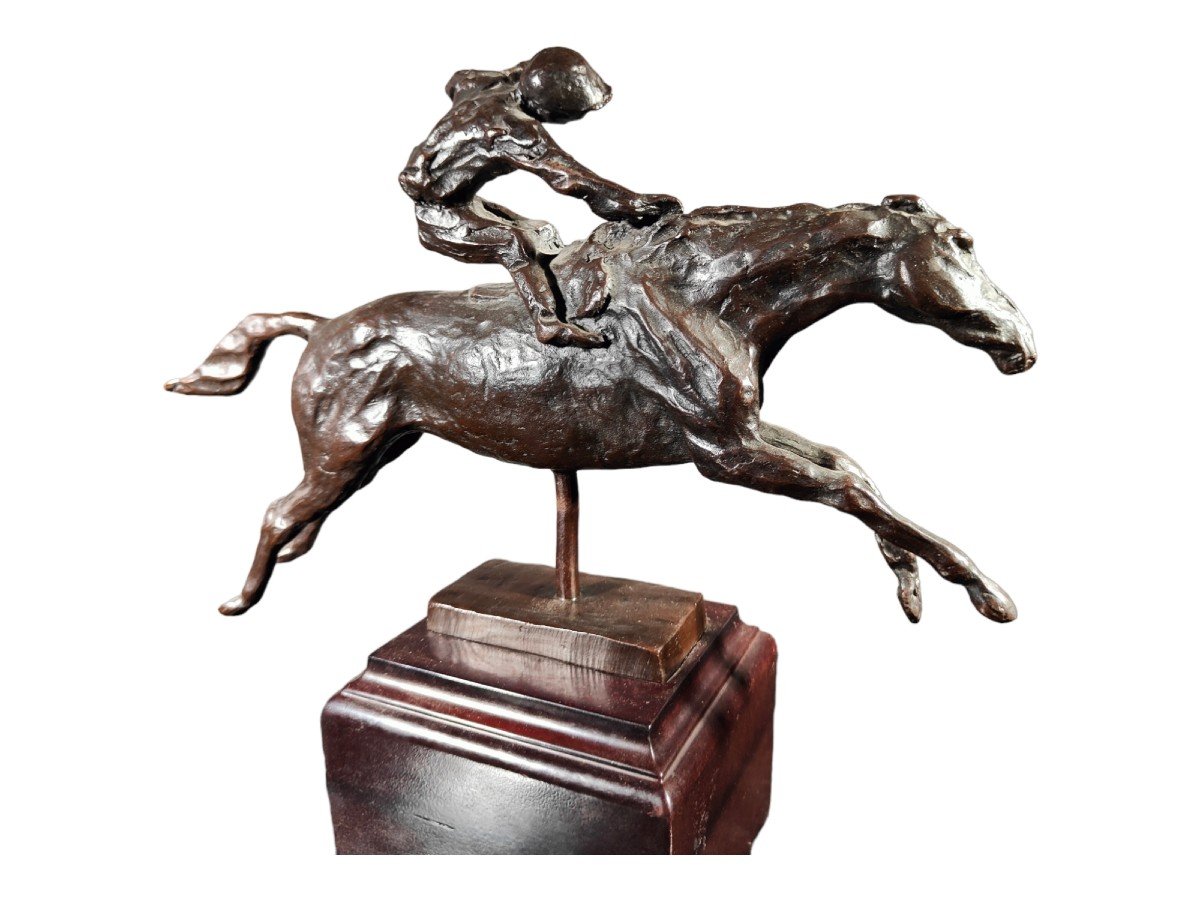 Sculpture Polo En Bronze-photo-1