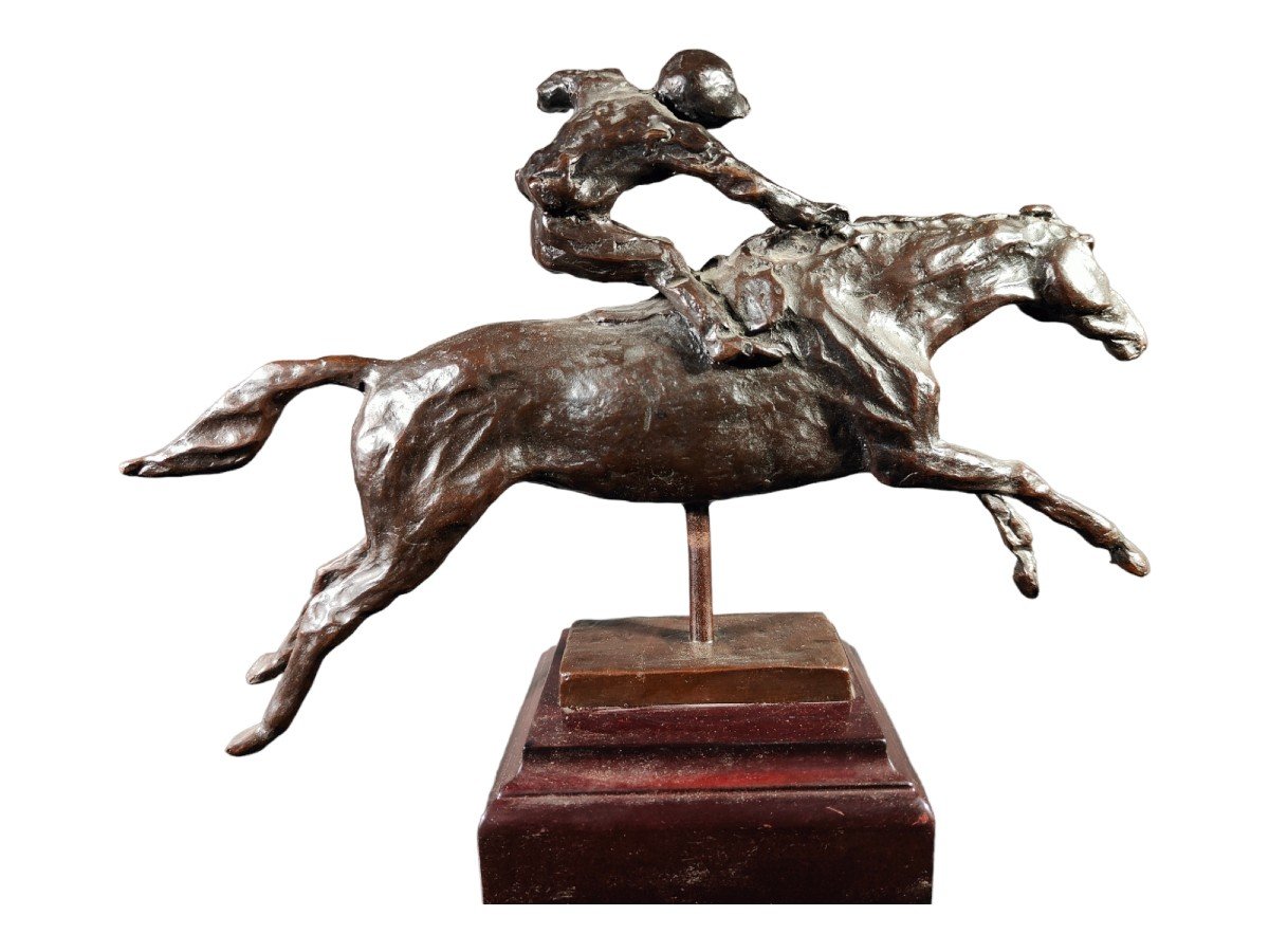 Sculpture Polo En Bronze-photo-3