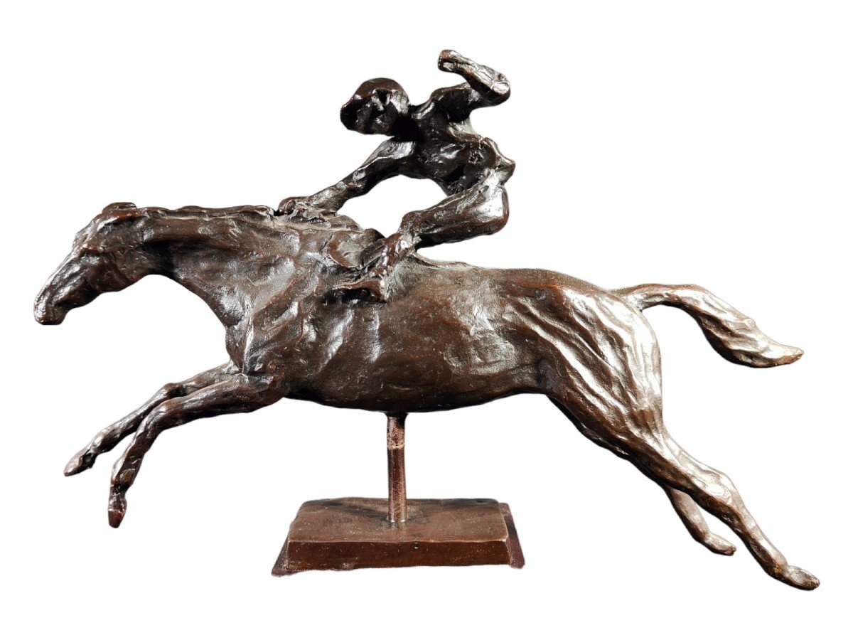 Sculpture Polo En Bronze-photo-5