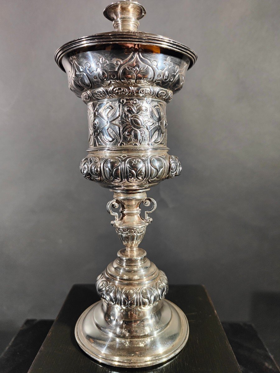 Coupe Ancienne En Argent Massif-photo-1