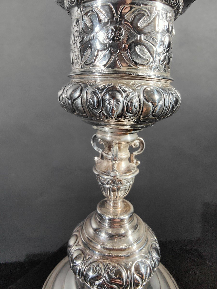 Old Cup In Sterling Silver-photo-2