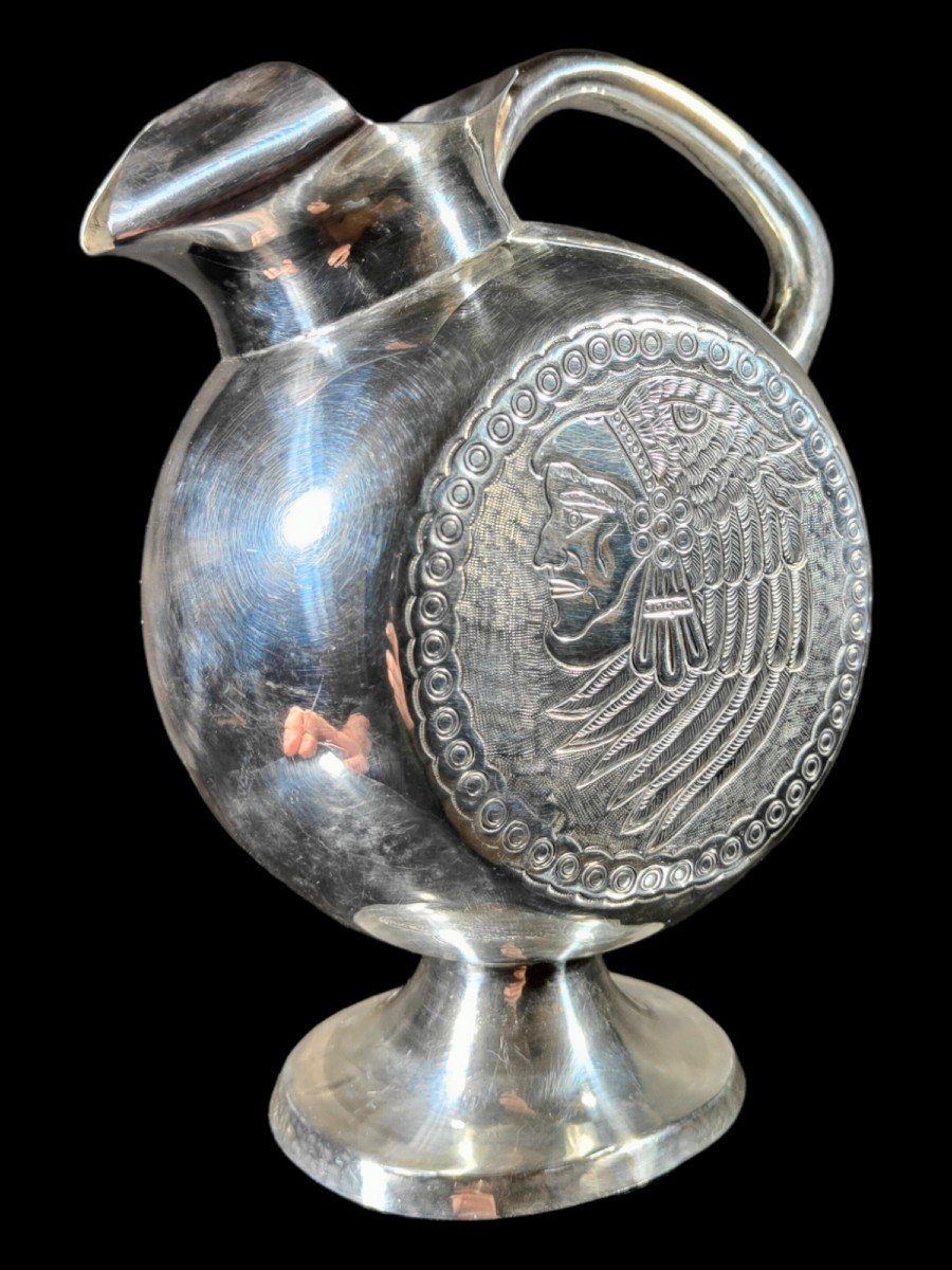 Large Mexican Pot Sterling Silver Years 50 In Pot-photo-2